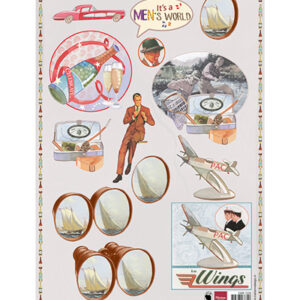 EWK1229 Marianne Design Knipvel A4 It's a men's world 2