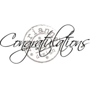 CS0918 Marianne Design Cling Stamp Congratulations UK