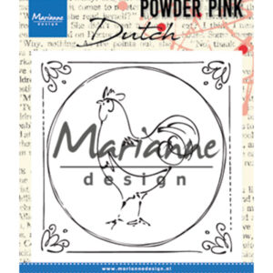 PP2805 Marianne Design Clear stamp Powder Pink - Dutch rooster