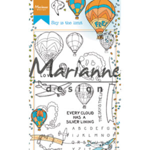 HT1634 Marianne Design Clear Stamps Hetty's border: Sky is the limit