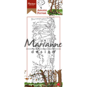 HT1636 Marianne Design Clear Stamps Hetty's border: Autumn forest