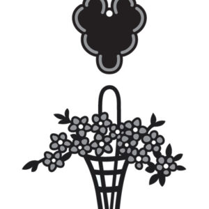 CR1209 Marianne Design Craftables Bloemenman/label