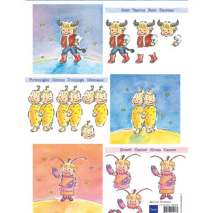 SB7602 Marianne Design Knipvel A-4 Sterrenbeelden-Stier