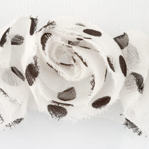 FR1114 Marianne Design Flower Ribbons 50cm Black dots