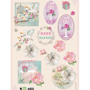 EWK1220 Marianne Design Knipvel A4 Rose garden nr. 2