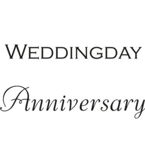 CS0886 Marianne Design Clear Stamp-Weddingday/Anniversary (UK)