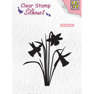 Silhouet Clear stamps 'daffodil'