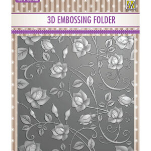 40653 - Nellie's Choice 3D Embossing Folder Roses
