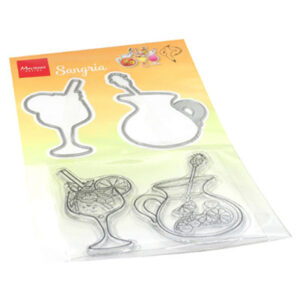 HT1655 Marianne Design Clear Stamps - Hetty's Summer - sangria