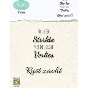 Clear stamps - Texts nr. 1 -Heel veel sterkte…