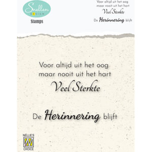 Clear stamps - Texts nr. 3 -Voor altijd uit het oog….