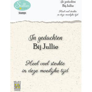 Clear stamps - Texts nr. 5 -In gedachten bij jullie…