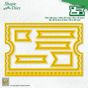 Metal dies - ticket booklet- 7 pcs