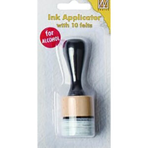 Ink applicator round with felts (1 app + 10 felts)
