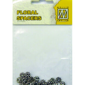 Floral Spacers (20) - silver nr. 5