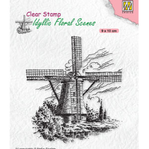 Clear Stamps, Idyllic Floral Scenes Wind-mill