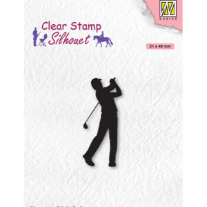Clear Stamps, Silhouette Men-things Golfer
