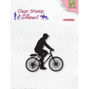 Clear Stamps, Silhouette Men-things Cyclist