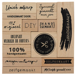 CS1074 Marianne Design Wooden Stamps - Houtstempel set â Zelfgemaakt