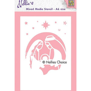 Mixed Media Stencils, Holy Family