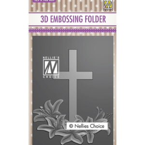 44040 - Nellie's Choice 3D Embossing Folders Cross-2