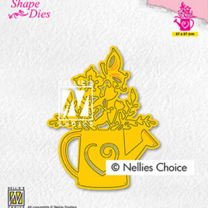 Shape Dies, Wateringcan with flowers