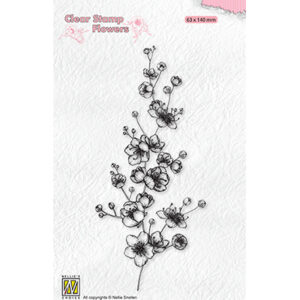 Clear stamps Flowers, Blooming branch blossom