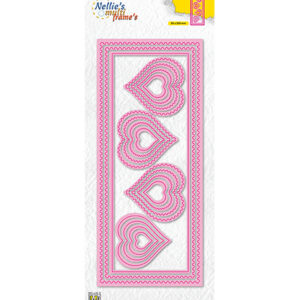 Multi Frame dies, Slimline Die Hearts