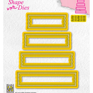 Shape Dies, Set of 4 tags-2
