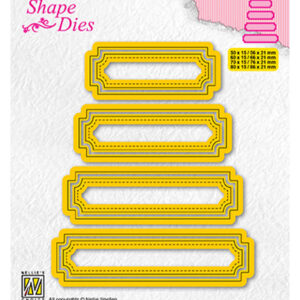 Shape Dies, Set of 4 tags-5