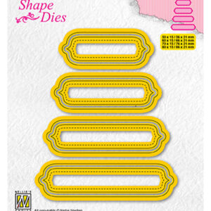 Shape Dies, Set of 4 tags-6