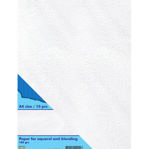 Paper for aquarel & blending technique, 180 grs A4 white