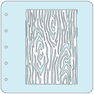 Stencil for using on Magnetic colour set, Bark