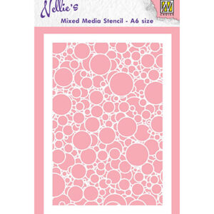 Mixed Media Stencils, Bubbles