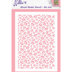 Mixed Media Stencils, Coffee-beans