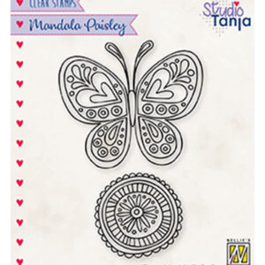 Clear Stamps, Mandala's Paisley butterfly