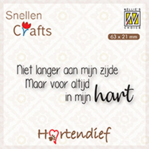 Clear Stamps Hartendief, Niet langer aan mijn zijde Maar altijd..