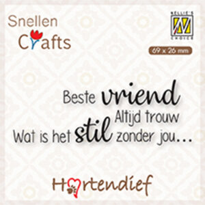 Clear Stamps Hartendief, Best vriend Altijd trouw Wat is het stil..