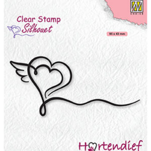 Clear Stamps Silhouettes Hartendief, Hearts