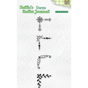 Clear stamps suitable for Nellie's Bullet Journal, Set of corners-2