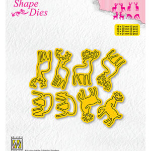 Shape Dies, Collection of mini dies Deer-1