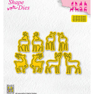 Shape Dies, Collection of mini dies Deer-2