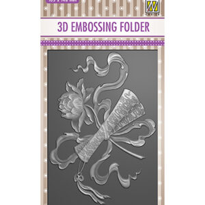 44456 - Nellie's Choice 3D Embossing Folder Diploma