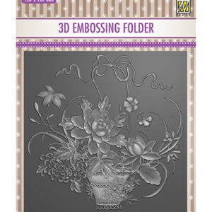 44461 - Nellie's Choice 3D Embossing Folder Flower bouquet