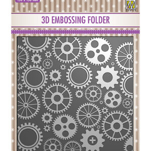 44463 - Nellie's Choice 3D Embossing Folder Corwheels