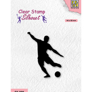 Clear Stamps Silhouette sports serie, Soccer player