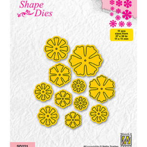 Shape dies, Set of Small Flowers
