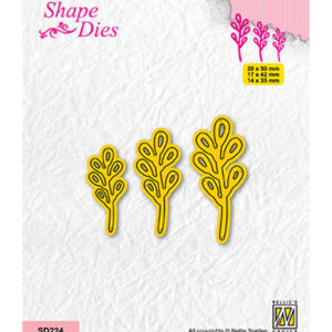 Shape dies, Set of 3 Branches-3