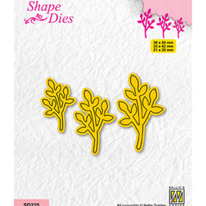 Shape dies, Set of 3 Branches-4