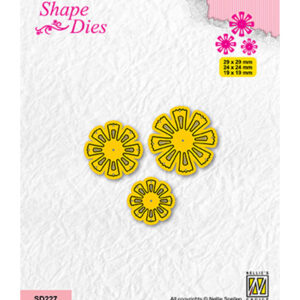 Shape dies, Set of 3 Flowers-6